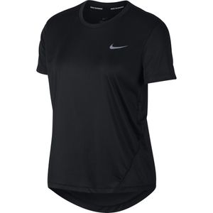 Nike W Nk Miler Top Ss Black/Reflective Silv L