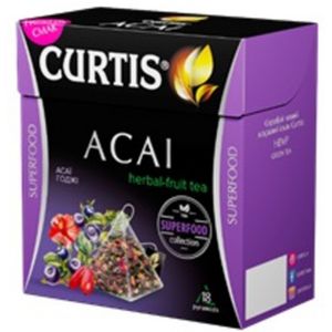 Curtis Acai grüner Tee mit Früchten & Kräutern 18 Pyramidenbeutel Tee Superfood Pyramid Tea