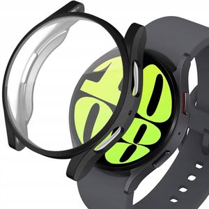 Tech-Protect Schutzhülle Case Cover + Glas für Galaxy Watch 6 40 mm Schwarz