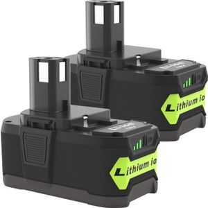 2-Pack SWAREY 18V 6000mAh lítium-iónový akumulátor Náhradné batérie Batérie do náradia Akumulátor do náradia pre Ryobi One+ Plus RB18L50 P108 P102 P103 P104 P105 P106 P107 P109 BPL-1815 BPL-1820G BPL-18151 BPL-1820