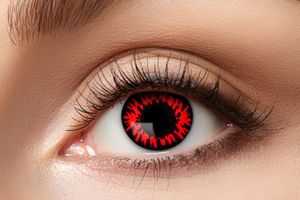 Wochen Kontaktlinsen Motivlinsen rote Varianten Red-Wolf