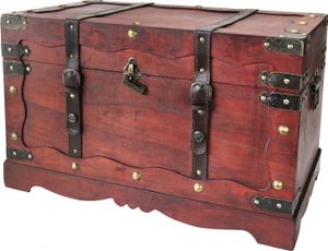 HMF 6400-160 Schatztruhe mit Schloss, Frankreich, 60 cm