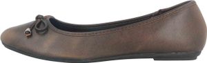 Fitters Footwear Yvi Ballerinas in Übergrößen Braun 2BB0880205 Brown Brush große Damenschuhe, Größe:45