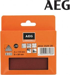 AEG Powertools Schleifpapier 110 x 88 mm passend für FDS 140 u.a. Körnung 240