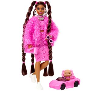 Barbie Extra Puppe mit 1980s Barbie Logo (brünett)