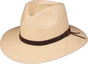 SCIPPIS Panamahut LORETO Original Ecuador Panama Hut 100% Paja Toquilla Strohhut  L (59cm)