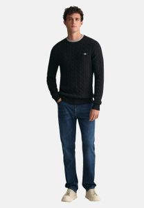 Gant Cable Pullover Schwarz 2XL Mann Schwarz 2XL