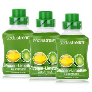 SodaStream Getränke-Sirup Softdrink Zitronen-Limetten Geschmack 500ml (3er Pack