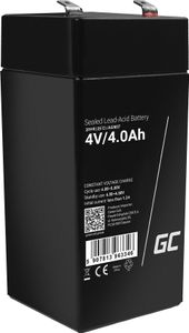 Green Cell AGM37, 4000 mAh, Plombierte Bleisäure (VRLA), 4 V, Schwarz