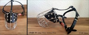 Hunde Metall Maulkorb Größe 9 für einen Podhalaner Länge 13cm Umfang 37cm