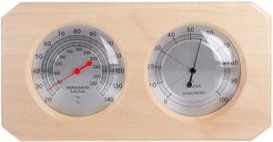 Topchances Holz Sauna Hygrothermograph Thermometer Hygrometer 2 in 1 Innen Luftfeuchtigkeit Temperatur Messung Sauna Raumausstattung Sauna Zubehör