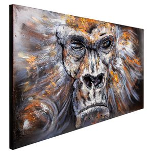 Metallbild BRUNA60x140 cm, "Gorilla"