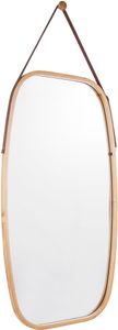 Großer Spiegel aus Bambus zum Aufhängen "Idyllic"