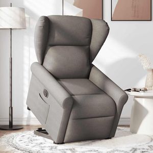 vidaXL Relaxsessel mit Aufstehhilfe Elektrisch Taupe Stoff