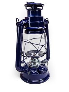 Petroleum Sturmlampe 24 cm blau Sturmlaterne Laterne Lampe