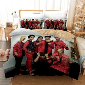 2tlg. GOT7 3D Druck Bettbezug Kinder Bettwäsche Kpop Fans Kreativ Geschenk 135 x 200 cm + 80 x 80 cm #29
