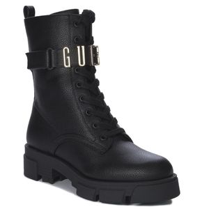 Guess Madox Damen Schnürstiefelette in Schwarz, Größe 39