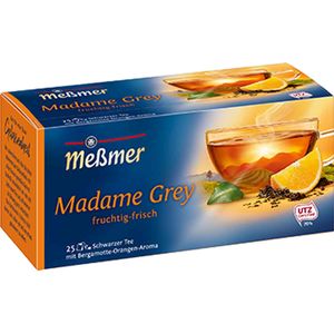 Meßmer Schwarztee Madame Grey mit Bergamotte und Orangen Aroma 43g