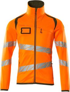 MASCOT® Fleecepullover mit Reißverschluss 19103-315-1433 Hi-vis Orange/Moosgrün M
