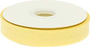 20m Schrägband PolyBaumwolle unifarben 20mm breit gefalzt Einfassband Farbwahl, Farbe:pastellgelb