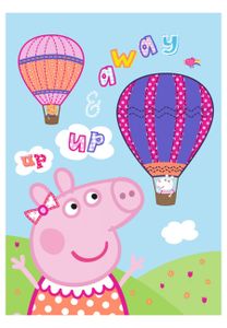 Peppa Pig Wutz - Kuschelige Decke Fleecedecke, 100x140