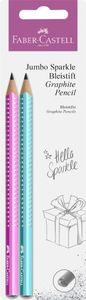 FABER-CASTELL Bleistift Jumbo GRIP SPARKLE Pearl 2 Stück