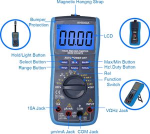 MMOBIEL MMOBIEL Profi Digitalmultimeter CAT III 1000V CAT IV 600V - 6000 Zähler