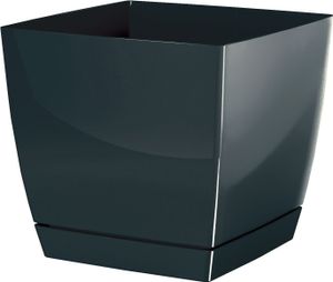 kvetináč 10x10cm Coubi Square P DUKP100-426U grafit plastový PROSPERPLAST