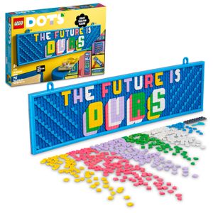 LEGO 41952 DOTS Großes Message Board fürs Kinderzimmer, DIY Bastelset für Türschild für Mädchen und Jungen, personalisierte Spielzeug Deko