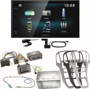 Kenwood DMX-125DAB Bluetooth Digitalradio Autoradio Einbauset für Opel Astra J