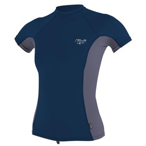O'Neill - Damen UV-Shirt - Kurzarm - Dunkelblau / Grau, S