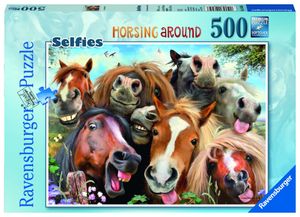 RAVENSBURGER Puzzle Koňská selfie 500 dílků
