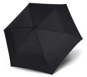 Doppler Zero99 Ultra Light Taschenschirm sehr leichter Regenschirm 99g, Farbe:Schwarz