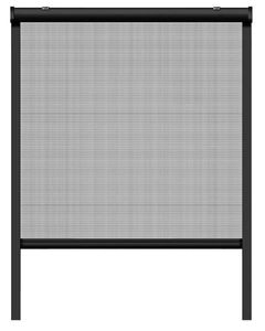 Schellenberg Insektenschutzrollo für Fenster, anthrazit, 100 x 160 cm, 70891