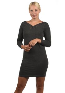 DESIRES Jess Damen Jerseykleid Sweatkleid Mini-Kleid mit V-Ausschnitt Stretch