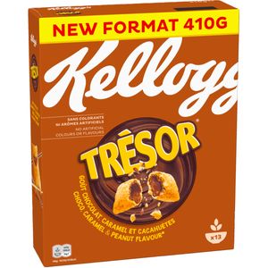 Kelloggs Tresor Choco Caramel und Peanut Flavour Cerealien 410g