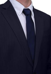 Fabio Farini - einfarbige und elegante Krawatte in 6 cm und 8 cm zur Auswahl, Farbe:Dunkelblau, Breite:6cm