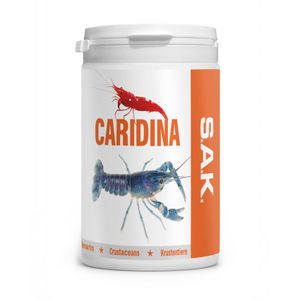 S.A.K. Caridina Excellent - kompletní extrudované krmivo pro krevety. Poskytuje dostatek živin pro tvorbu krunýře a bezproblémové převlékání krevet a raků. Granule 400 g (1000 ml)