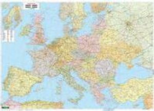 Europa politisch 1 : 3 500 000. Poster-Karte mit Metallbestäbung