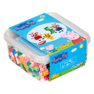 HAMA Bügelperlen maxi + Stifteplatte "Peppa Wutz" in Box 900 Bügelperlen