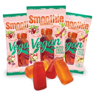 LÜHDERS - Smoothie Gummies Melba-Ruby, vegan (3er Set)  je 80g