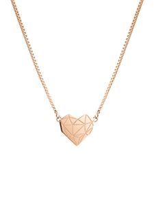 LIEBESKIND LJ-0333-N-40 Dámský náhrdelník Srdce z nerezové oceli Rose 45 cm