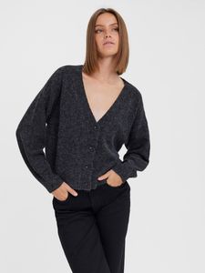 Strickjacke Langarm V-Ausschnitt Knitted Cardigan VMDOFFY | XS