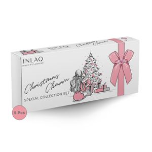 INLAQ® Hema Free | Christmas Charm UV Nail Polish Special Collection Set - Gel Nails Nagellack Free from Hema - Shellack Gel Polish UV Colours - 5 x 6