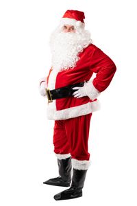 Premium Weihnachtsman Santa Claus Kostüm Weihnachtsman kostüm  Delux Größe XL/XXL