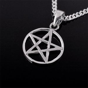 Pentagramm Amulett: Anhänger Gothic 925 Silber