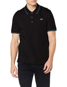 Lacoste Herren Poloshirt T-shirt Polo Shirt TShirt YH7900 schwarz weiß rot Grösse 45 Farbe Schwarz