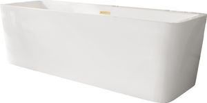 Balneo Badewanne ROMA Freistehend 170x80cm Acryl Deckel Klick-Klack Stöpsel gold glänzend Balneo Badewanne ROMA Freistehend 170x80cm Acryl Deckel Klick-Klack Stöpsel gold glänzend