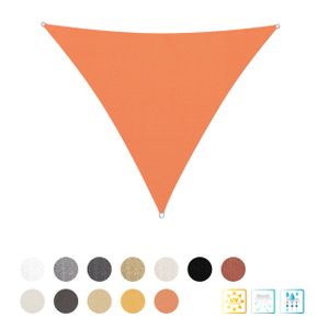 Lumaland Sonnensegel Polyester Dreieck 3 x 3 x 3 Meter Orange