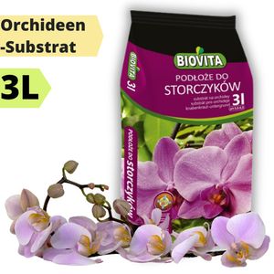 🌸Biovita Orchideensubstrat 3L Growbox Topfblume Erde Orchideenerde Wachstum Mix🌸